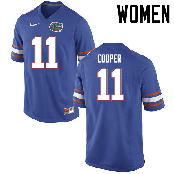 Florida Gators Women #11 Riley Cooper College Football Jerseys Blue